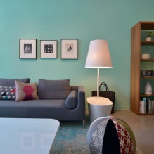 Living room design in turquoise color: 55 best ideas and realizations in the interior-3