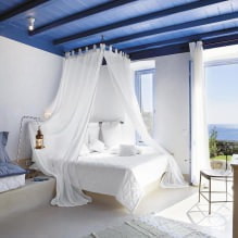 Blaue Decke im Innenraum: Designmerkmale, Typen, Kombinationen, Design, Foto-8