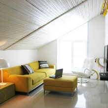 Sárga kanapé a belső térben: típusok, formák, kárpitanyagok, design, árnyalatok, kombinációk-5
