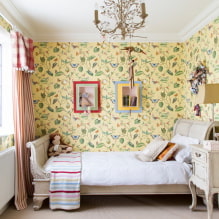 Yellow wallpaper in the interior: types, design, combinations, choice of curtains and style-5