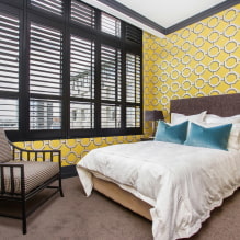 Yellow wallpaper in the interior: types, design, combinations, choice of curtains and style-10