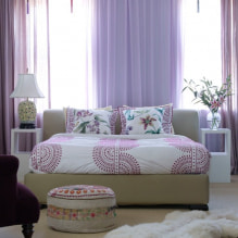 Purple curtains in the interior - design features and color combinations-8