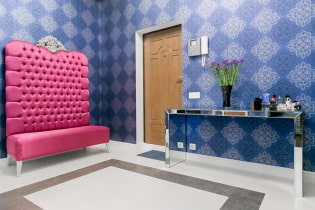 Blue wallpaper: combinations, design, choice of curtains, style and furniture, 80 photos in the interior