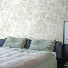 Acrylic wallpaper on the walls: finishing features, types, gluing, photos in the interior-3