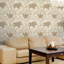 Acrylic wallpaper on the walls: features of decoration, types, gluing, photos in the interior-8