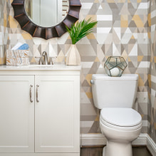 How to choose wallpaper for the toilet: 60 modern photos and design ideas-2