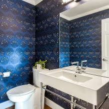 How to choose wallpaper for the toilet: 60 modern photos and design ideas-3