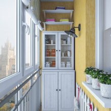 Тапете на балкону или логгии: шта се може лепити, избор боје, идеје за дизајн, фотографије у унутрашњости-6