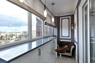 Tapéta az erkélyen vagy a loggián: mit lehet ragasztani, a színválasztás, tervezési ötletek, fotók a belső térben