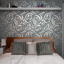 Silk-screen wallpaper for walls: 50 best photos and design options-0