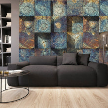 Stereoscopic wallpaper: types, design ideas, volumetric wallpaper in the interior, gluing-2