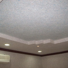 วอลล์เปเปอร์เหลวบนเพดาน: ภาพถ่ายในการตกแต่งภายใน, ตัวอย่างที่ทันสมัยของการออกแบบ-1