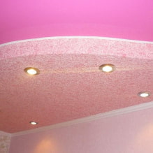 Liquid wallpaper on the ceiling: photo in the interior, modern examples of design-3