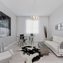 White sofa sa interior: 70 modernong mga larawan at disenyo ng mga ideya-9