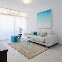 Fehér kanapé a belső térben: 70 modern fotó és tervezési ötlet-10