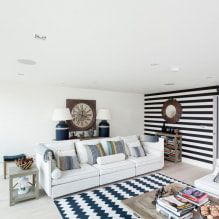 White sofa sa interior: 70 modernong mga larawan at disenyo ng mga ideya-14