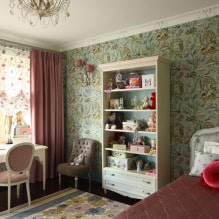 Wallpaper in the nursery for girls: 68 modern ideas, photo in the interior-2