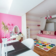 Wallpaper in the nursery for girls: 68 modern ideas, photo in the interior-7