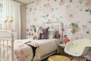 Wallpaper in the nursery for girls: 68 modern ideas, photo in the interior