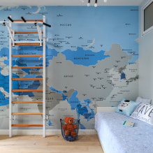 Wallpaper in the nursery for boys: types, color, design, photo, combination-2