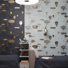 Wallpaper in the nursery for boys: types, color, design, photo, combination-5
