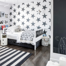 Wallpaper in the nursery for boys: types, color, design, photo, combination-6