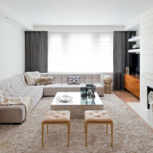 Bézs színű kanapé a belső térben: 70+ modern fotó és tervezési ötlet-0