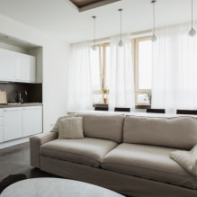 Bézs színű kanapé a belső térben: 70+ modern fotó és tervezési ötlet-2