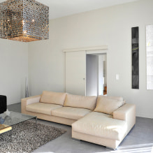 Bézs színű kanapé a belső térben: 70+ modern fotó és tervezési ötlet-4