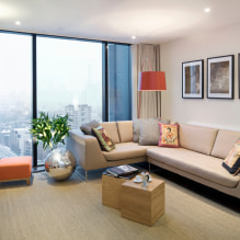 Bézs színű kanapé a belső térben: 70+ modern fotó és tervezési ötlet-8
