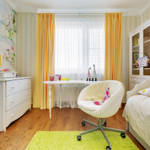Yellow curtains in the interior: types, fabrics, color, design, decor, combination with the color of the wallpaper-1