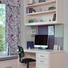How do lilac curtains look in the interior? -4