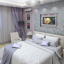 How do lilac curtains look in the interior? -5