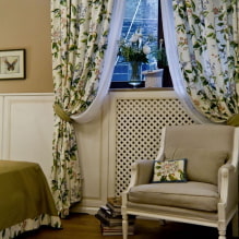 Provence style curtains: types, materials, curtain design, color, combination, decor-7