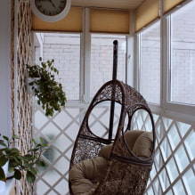 Függöny erkélyhez vagy loggiához: típusok, szín, a karnishoz való rögzítés, az erkély függönyének kialakítása-4