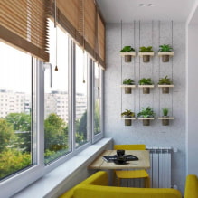 Milyen redőnyöket jobb használni az erkélyen - gyönyörű ötletek a belső térben és a kiválasztási szabályok-7
