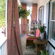Уличне завесе за сјенице и веранде: врсте, материјали, дизајн, фотографија декорације терасе-7