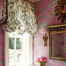 Austrian curtains on the windows: types, materials, color, design and patterns, combination-3