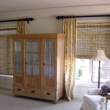 Hogyan néznek ki a bambusz függönyök a belső térben? -4