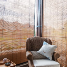 What do bamboo curtains look like in the interior? -8