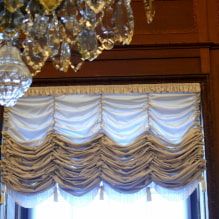French curtains: types, materials, examples in various colors, styles, design, decor marquise-0