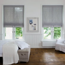 Linen curtains on the windows: design, decor, colors, types of fasteners to the cornice-5