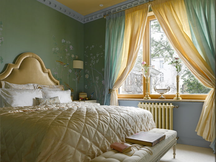 Двобојне завесе на прозору: врсте, тканине, комбинације боја, дизајн, декор