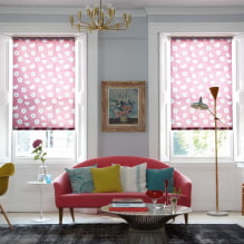 How to choose roller blinds: construction, types, materials, design, color, combination-6