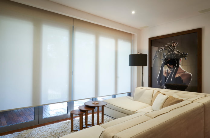 How to choose roller blinds: construction, types, materials, design, color, combination
