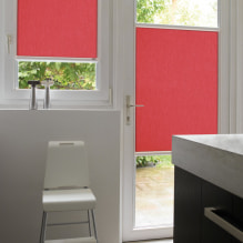 Piros függönyök a belső térben: típusok, szövetek, design, tapétával kombináció, dekor, stílus-3