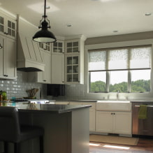 Roller blinds for the kitchen: types, materials, design, colors, combination-5
