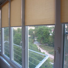 Роло завесе за балкон или логгиу: врсте, материјали, боја, дизајн, причвршћивање-0