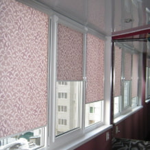 Roller blinds for a balcony or loggia: types, materials, color, design, fastening-1