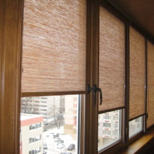 Roller blinds for a balcony or loggia: types, materials, color, design, fastening-3